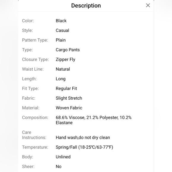 NEW Flap pocket side cargo pants - Picture 11 of 11